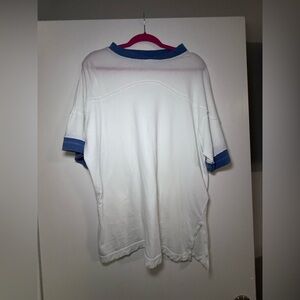 We The Free White Tee with Blue Trim